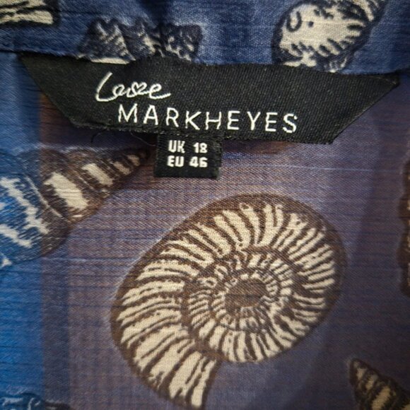 Love Mark heyes shell pattern shirt bnwt size 18 - Picture 5 of 9